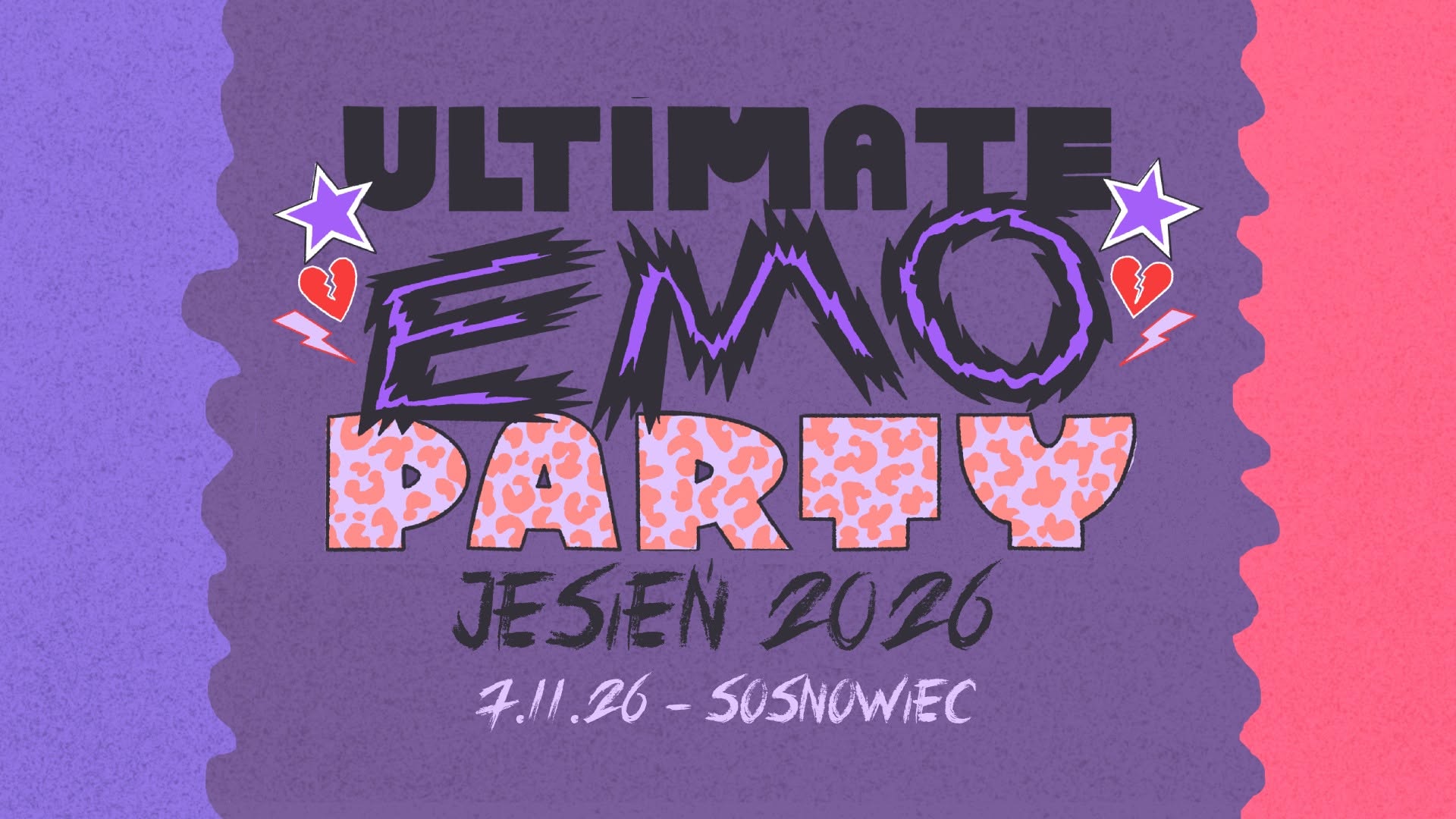 plakat Ultimate Emo Party w Komin Music Cafe w Sosnowcu